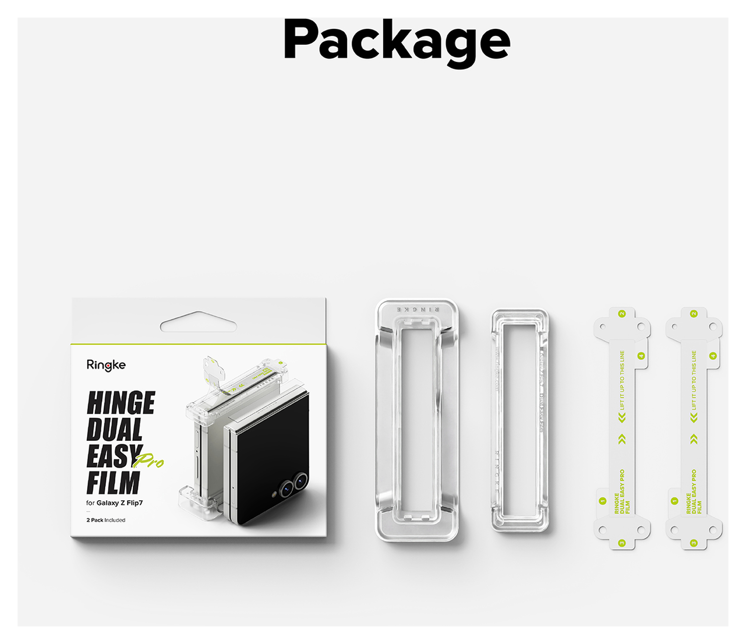 Ringke Hinge Dual Easy Pro Film Samsung Galaxy Z Flip 7 Hinge Protector (2-Pack) afbeelding 8