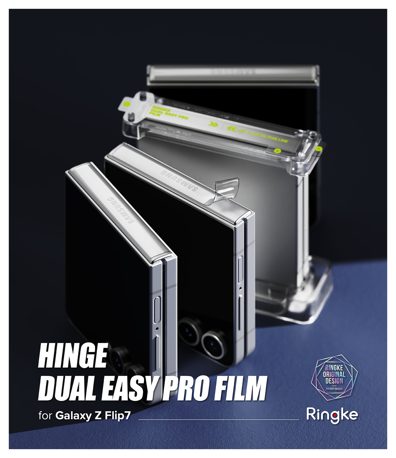 Ringke Hinge Dual Easy Pro Film Samsung Galaxy Z Flip 7 Hinge Protector (2-Pack) afbeelding 9