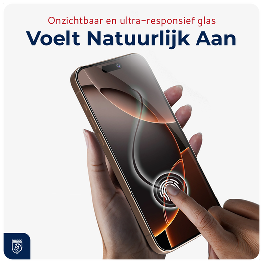 Rosso Apple iPhone 13 / 13 Pro Tempered Glass met Installatietray (2-Pack) afbeelding 8