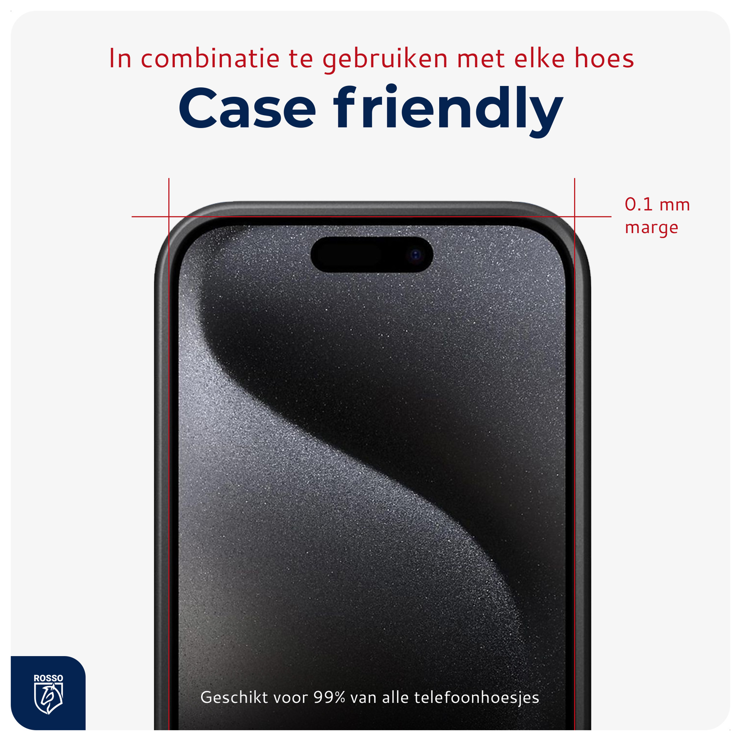 Rosso Apple iPhone 15 Pro Tempered Glass met Installatietray (2-Pack) afbeelding 6