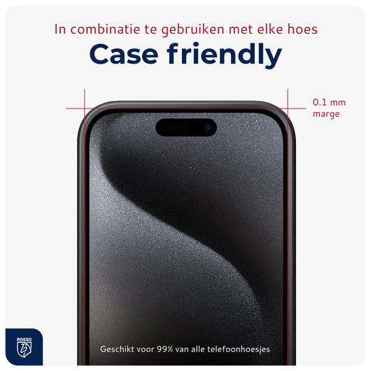 Rosso Apple iPhone 15 Pro Tempered Glass met Installatietray (2-Pack) afbeelding 6