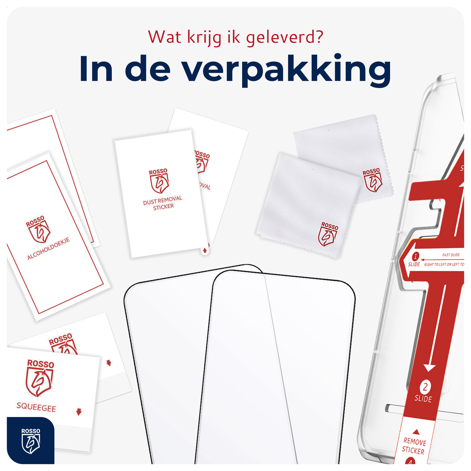 Rosso Apple iPhone 15 Tempered Glass met Installatietray (2-Pack) afbeelding 9