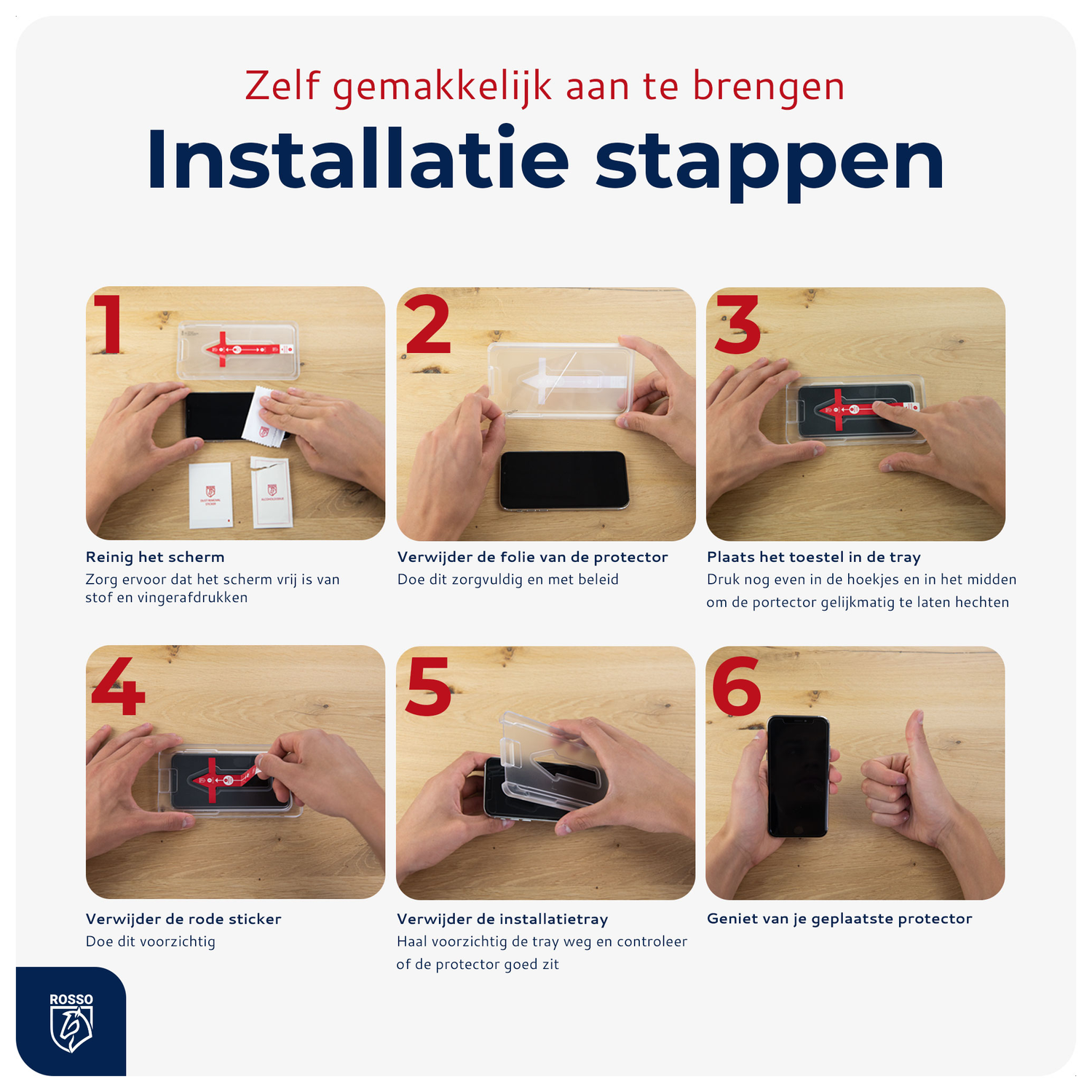 Rosso Apple iPhone 15 Tempered Glass met Installatietray (2-Pack) afbeelding 10