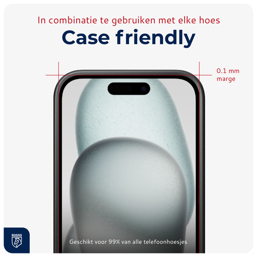 Rosso Apple iPhone 15 Tempered Glass met Installatietray (2-Pack) afbeelding 5