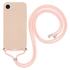 Apple iPhone 16e Hoesje met Koord en Camera Bescherming Back Cover Roze afbeelding 1