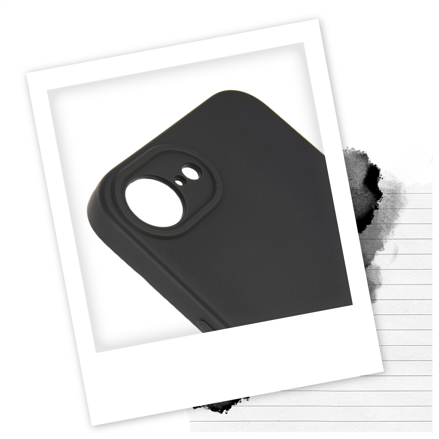 Apple iPhone 16e Hoesje met Koord en Camera Bescherming Back Cover Zwart afbeelding 2