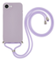 Apple iPhone 16e Hoesje met Koord en Camera Bescherming Back Cover Paars