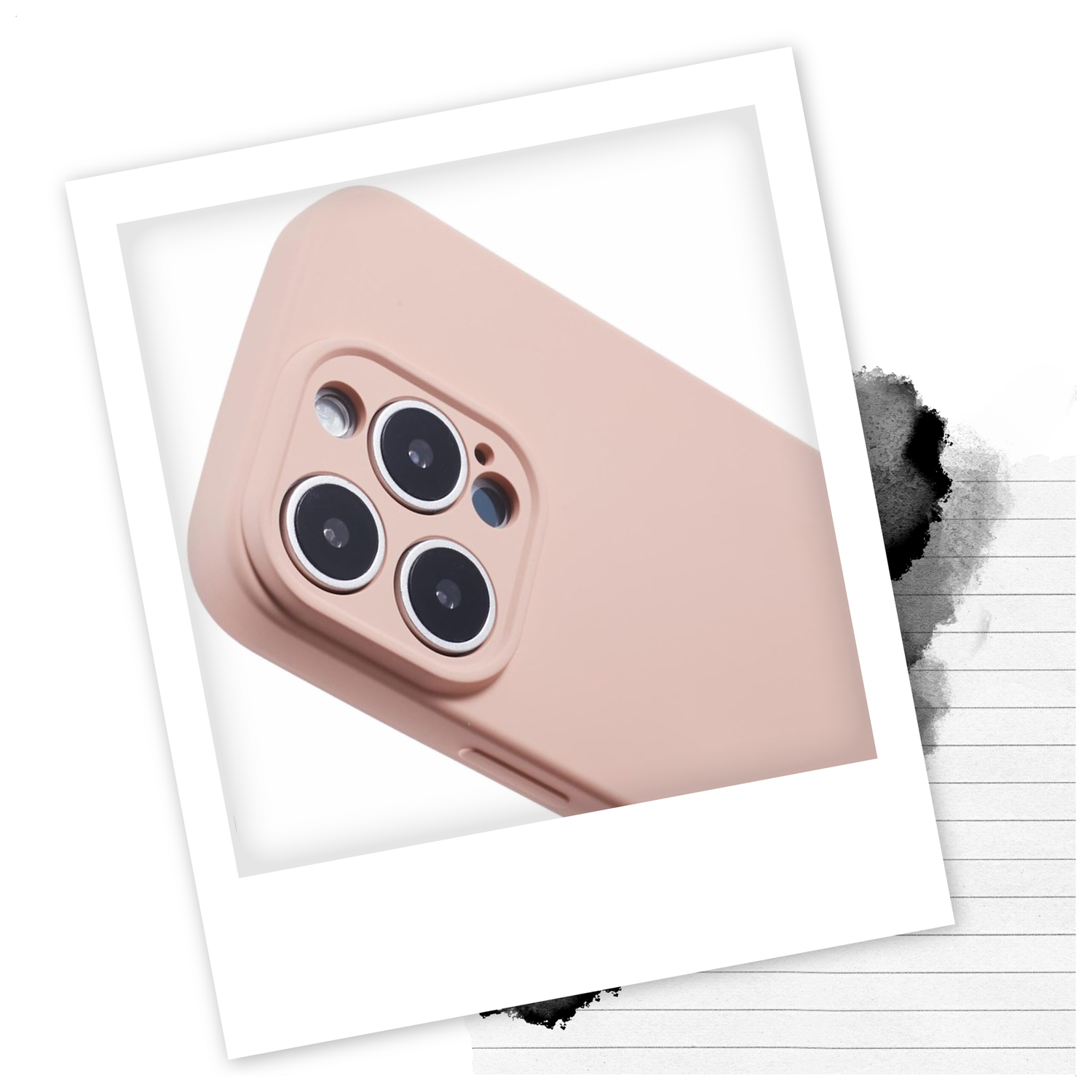 iPhone 16 Pro Max Hoesje met Koord en Camera Bescherming Back Cover Roze afbeelding 2