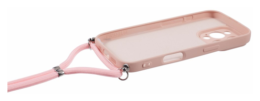 iPhone 16 Pro Max Hoesje met Koord en Camera Bescherming Back Cover Roze afbeelding 7