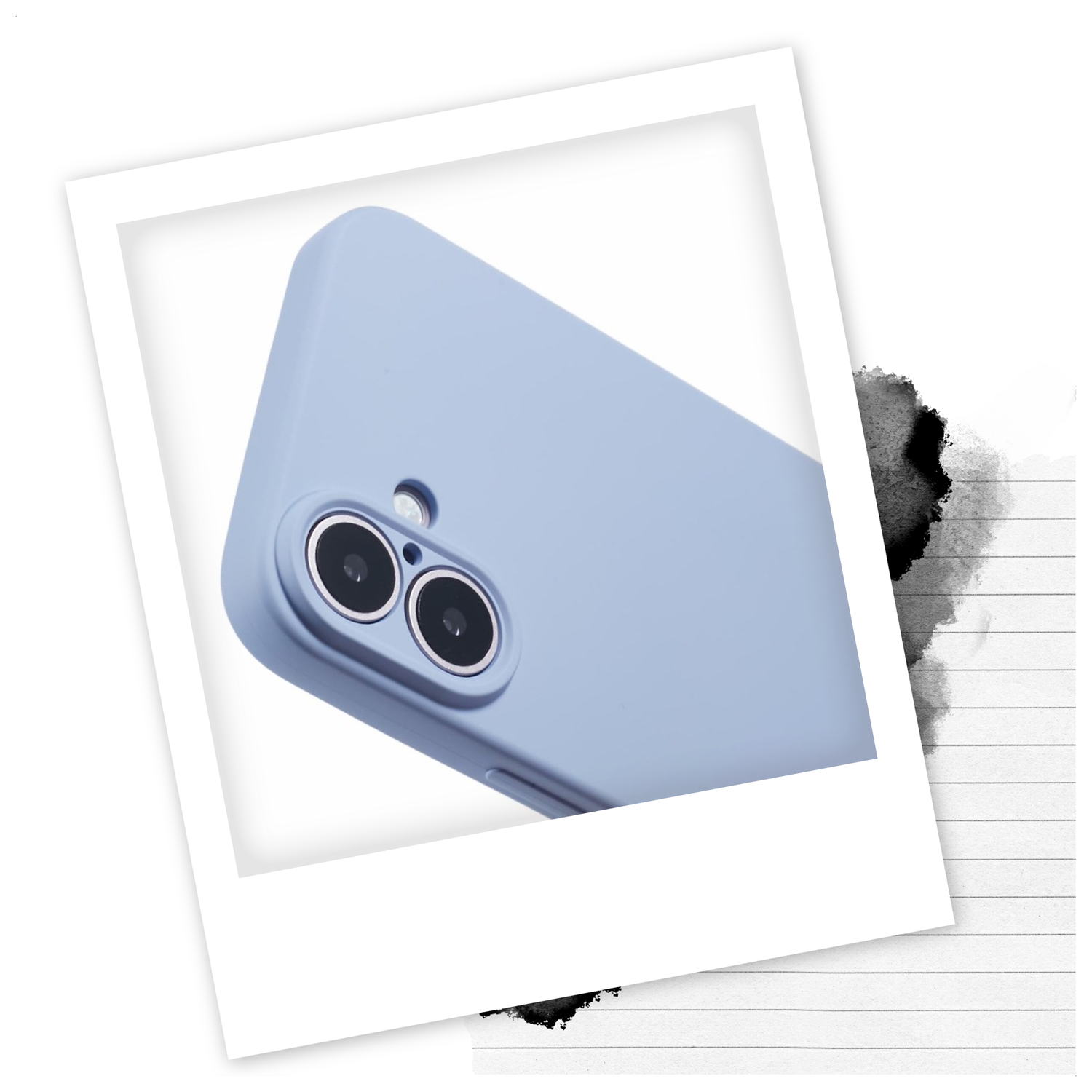 iPhone 16 Plus Hoesje met Koord en Camera Bescherming Back Cover Lichtpaars afbeelding 2