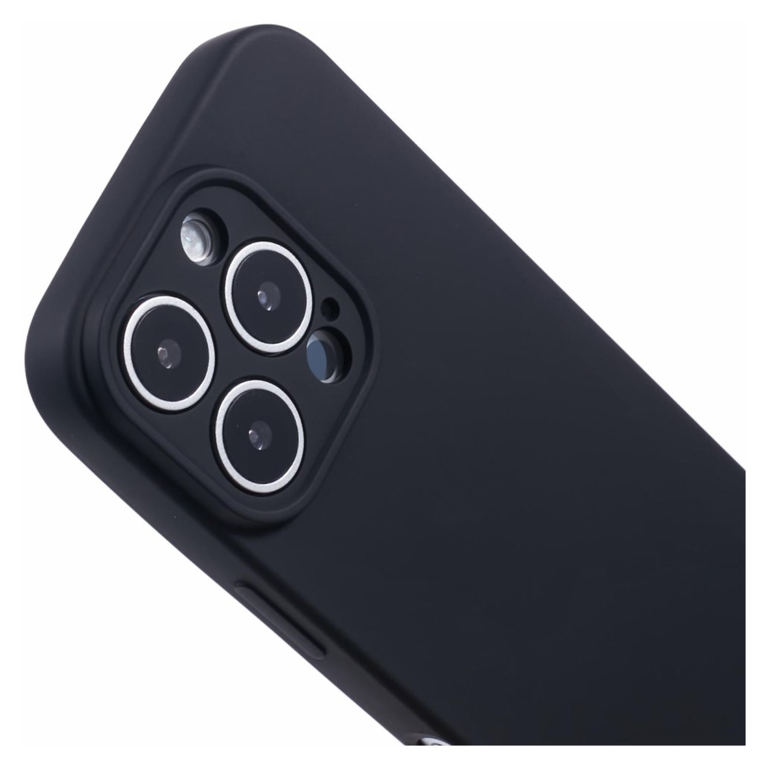 Apple iPhone 16 Pro Hoesje met Koord en Camera Bescherming Back Cover Zwart afbeelding 8