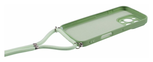 Apple iPhone 16 Pro Hoesje met Koord en Camera Bescherming Back Cover Matcha afbeelding 7