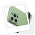 Apple iPhone 16 Pro Hoesje met Koord en Camera Bescherming Back Cover Matcha afbeelding 2