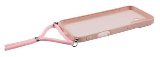 Apple iPhone 16 Hoesje met Koord en Camera Bescherming Back Cover Roze afbeelding 7