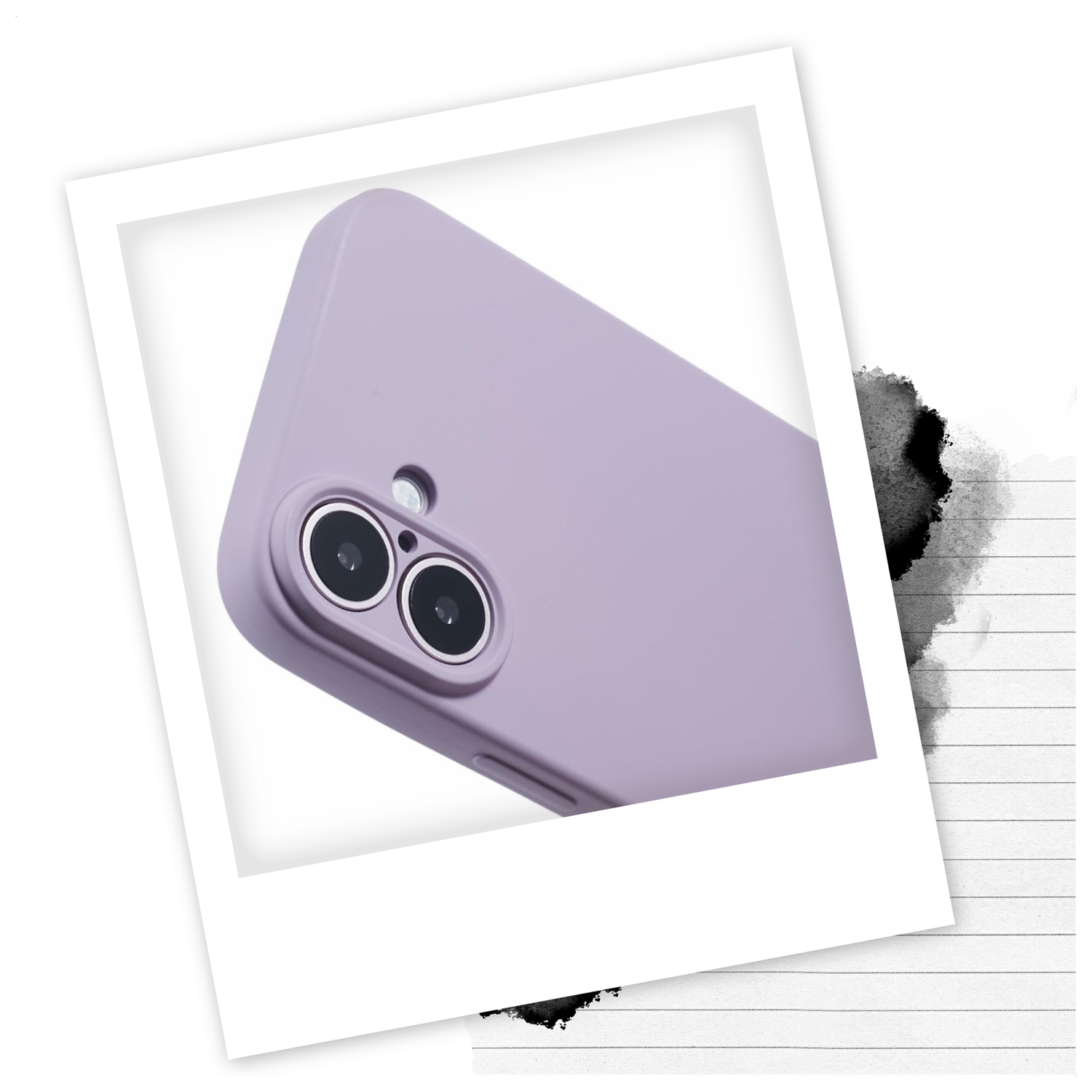 Apple iPhone 16 Hoesje met Koord en Camera Bescherming Back Cover Paars afbeelding 2