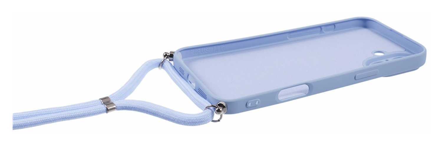 Apple iPhone 16 Hoesje met Koord en Camera Bescherming Back Cover Lichtpaars afbeelding 8