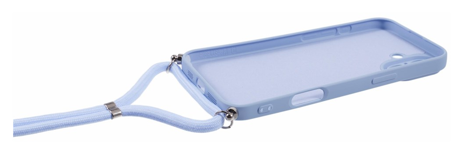 Apple iPhone 16 Hoesje met Koord en Camera Bescherming Back Cover Lichtpaars afbeelding 7