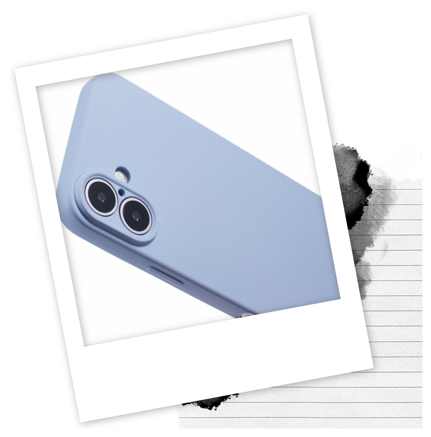 Apple iPhone 16 Hoesje met Koord en Camera Bescherming Back Cover Lichtpaars afbeelding 4
