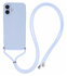 Apple iPhone 16 Hoesje met Koord en Camera Bescherming Back Cover Lichtpaars afbeelding 1