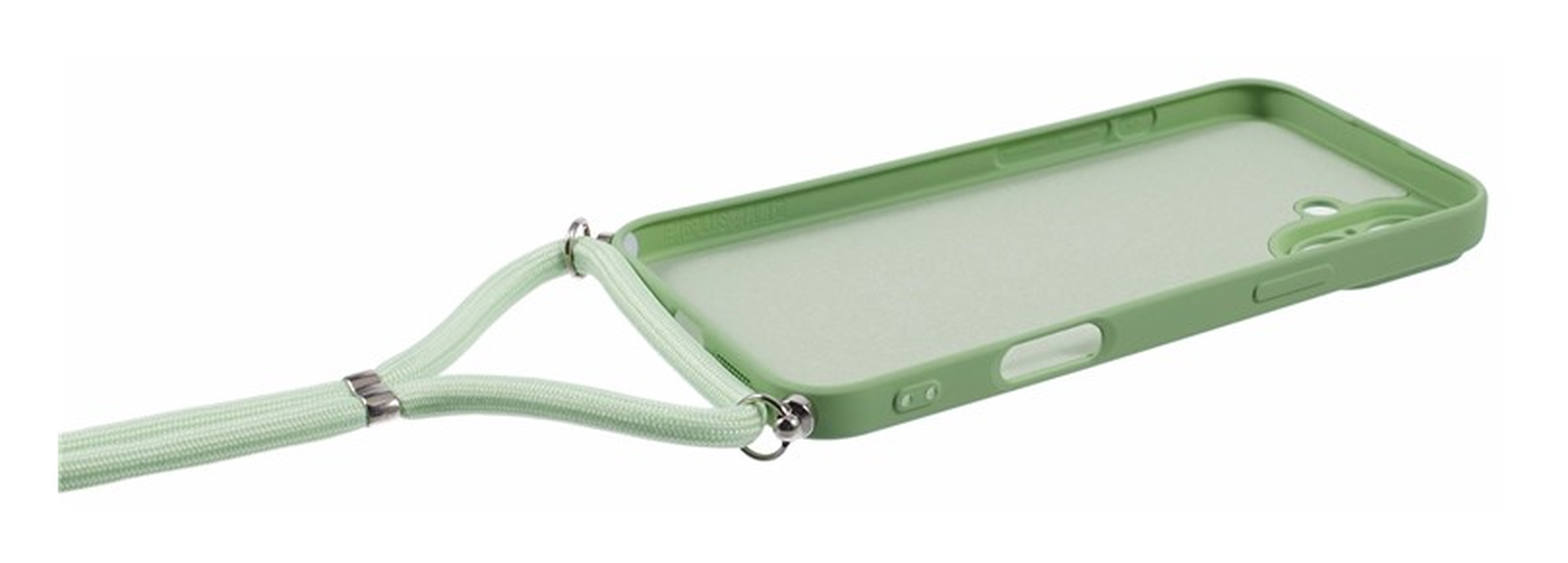 Apple iPhone 16 Hoesje met Koord en Camera Bescherming Back Cover Matcha Groen afbeelding 7