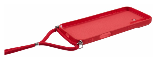 Apple iPhone 16 Hoesje met Koord en Camera Bescherming Back Cover Rood afbeelding 7
