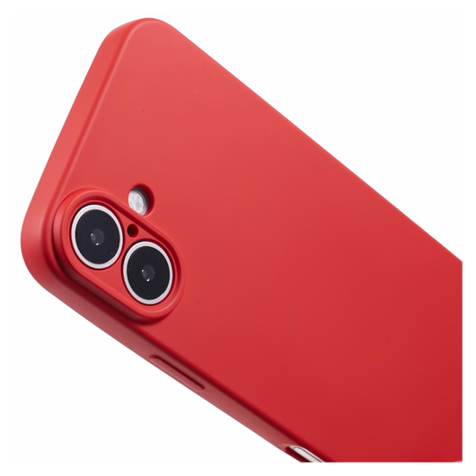 Apple iPhone 16 Hoesje met Koord en Camera Bescherming Back Cover Rood afbeelding 8