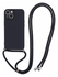 Apple iPhone 15 Hoesje met Koord en Camera Bescherming Back Cover Zwart