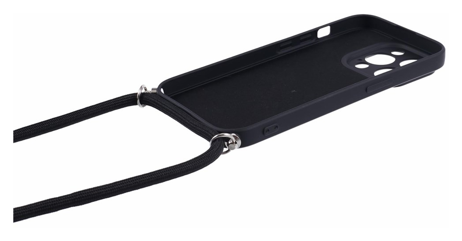 Apple iPhone 15 Pro Hoesje met Koord en Camera Bescherming Back Cover Zwart afbeelding 8