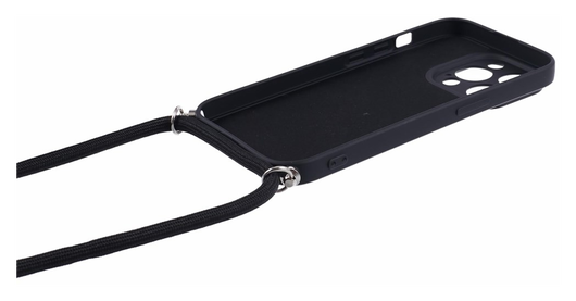 Apple iPhone 15 Pro Hoesje met Koord en Camera Bescherming Back Cover Zwart afbeelding 8
