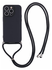 Apple iPhone 15 Pro Hoesje met Koord en Camera Bescherming Back Cover Zwart afbeelding 1