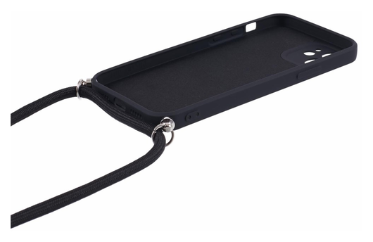Apple iPhone 11 Hoesje met Koord en Camera Bescherming Back Cover Zwart afbeelding 8