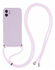 Apple iPhone 11 Hoesje met Koord en Camera Bescherming Back Cover Paars