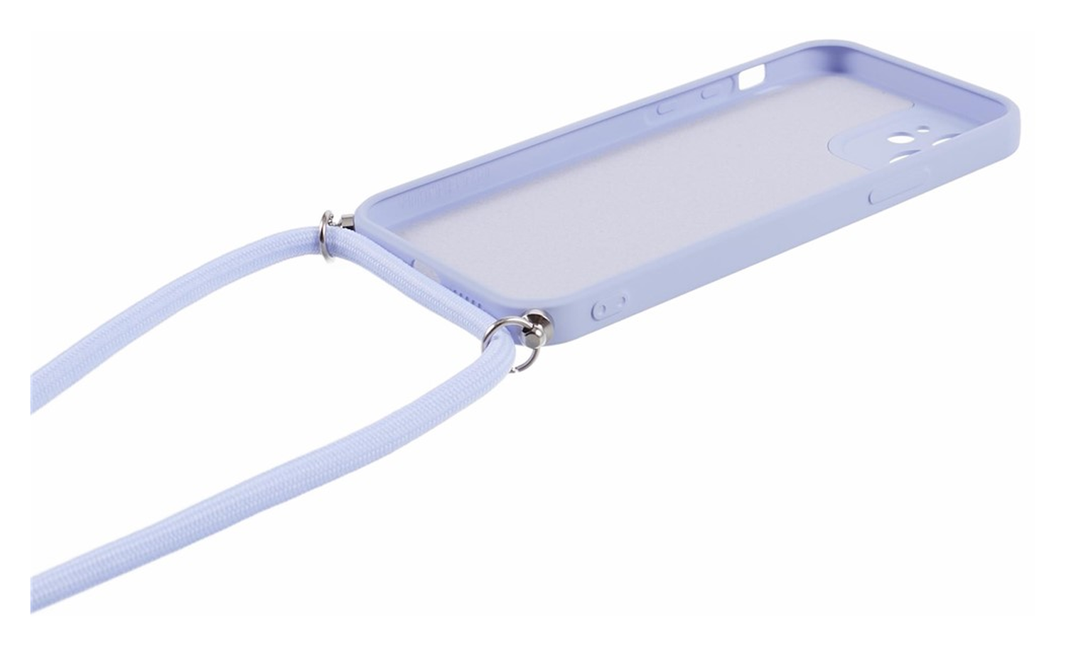 Apple iPhone 11 Hoesje met Koord en Camera Bescherming Back Cover Lichtpaars afbeelding 8