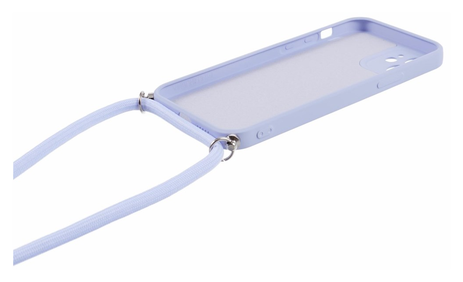 Apple iPhone 11 Hoesje met Koord en Camera Bescherming Back Cover Lichtpaars afbeelding 8
