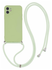 Apple iPhone 11 Hoesje met Koord en Camera Bescherming Back Cover Matcha Groen afbeelding 1