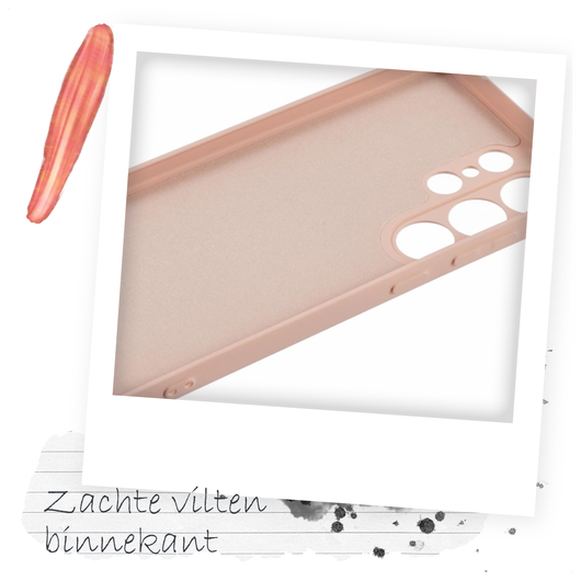 Samsung S25 Ultra Hoesje met Koord en Camera Bescherming Back Cover Roze afbeelding 5