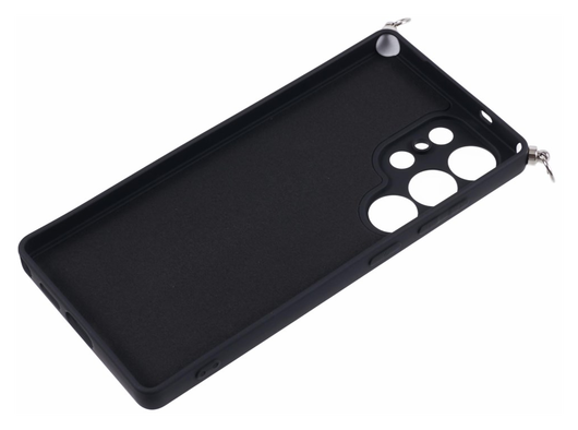 Samsung S25 Ultra Hoesje met Koord en Camera Bescherming Back Cover Zwart afbeelding 9