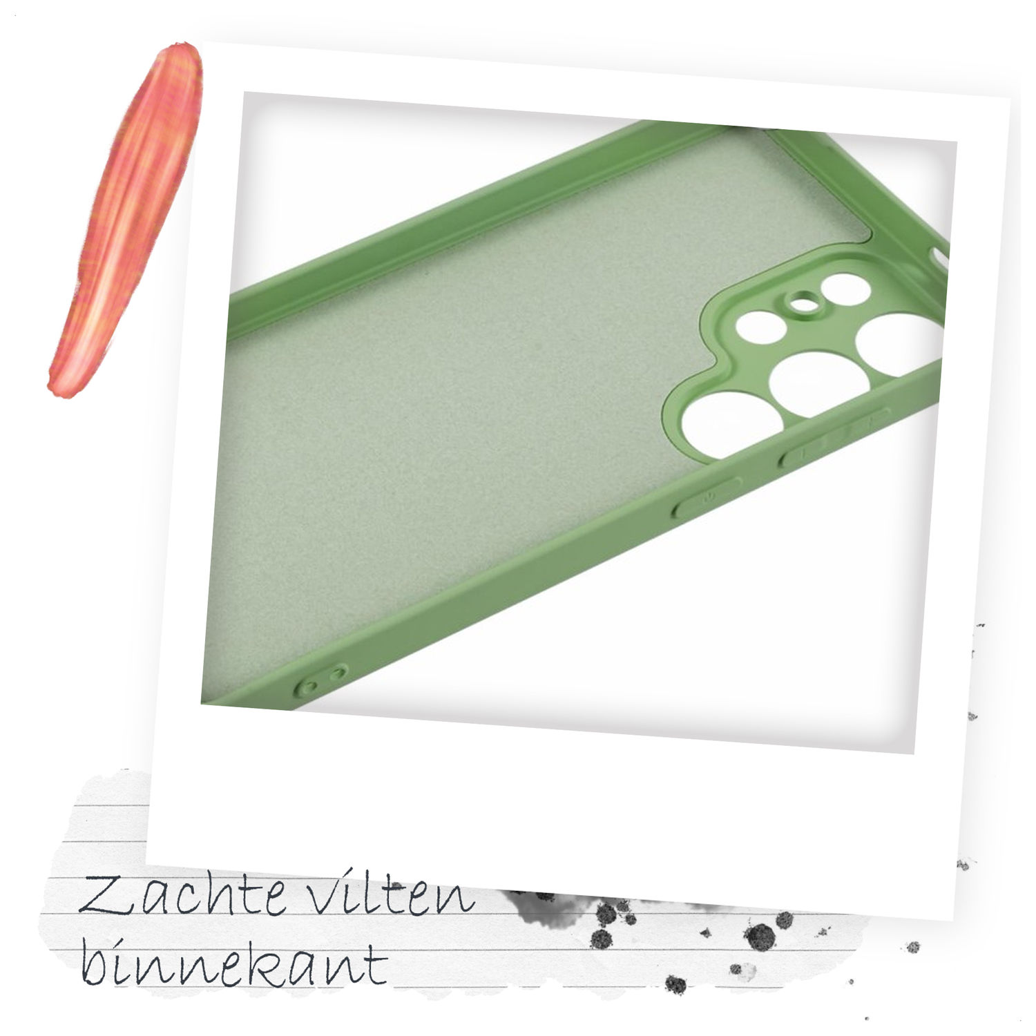 Samsung S25 Ultra Hoesje met Koord en Camera Bescherming Back Cover Matcha Groen afbeelding 5