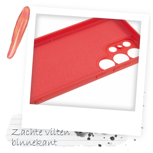 Samsung S25 Ultra Hoesje met Koord en Camera Bescherming Back Cover Rood afbeelding 5