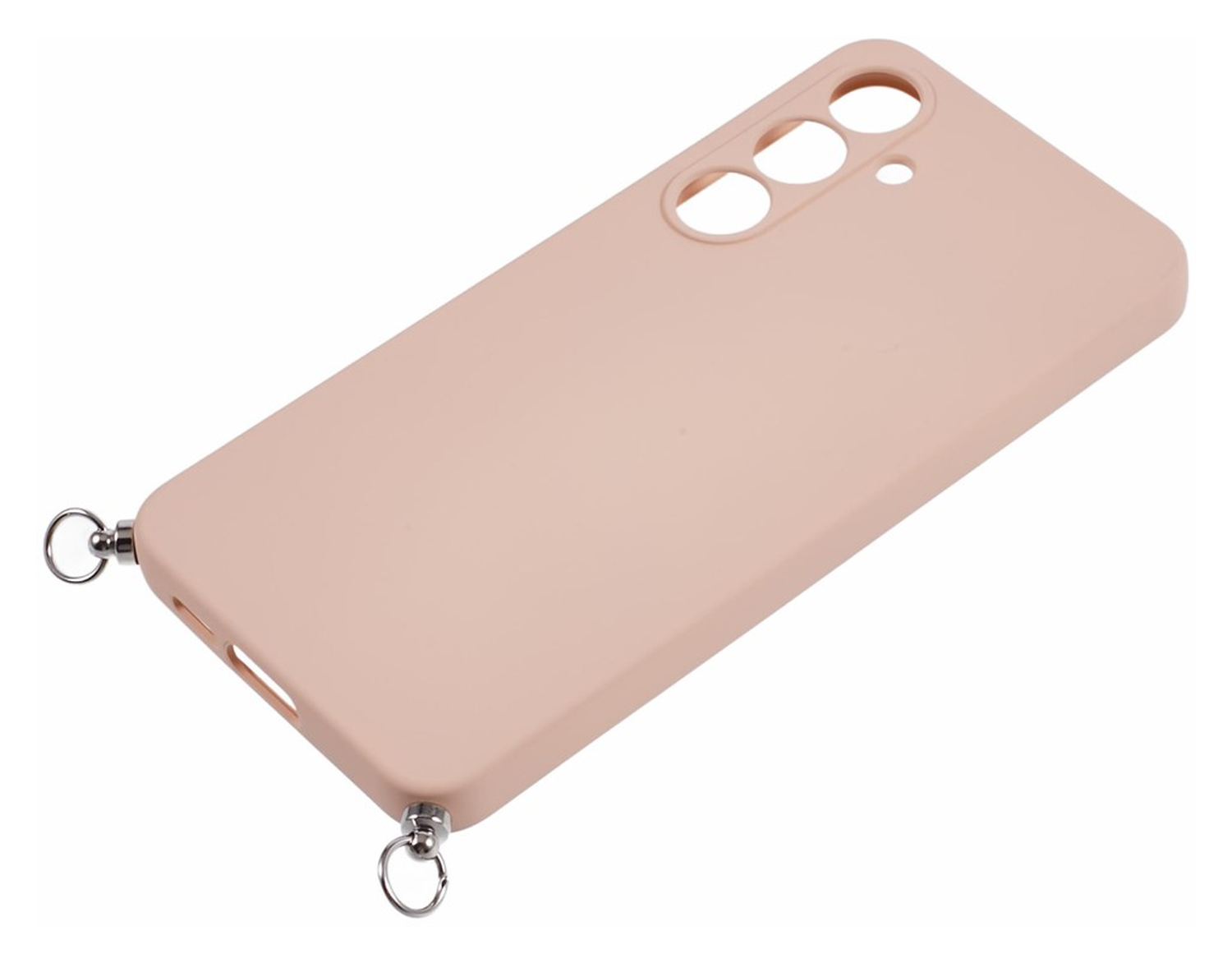 Samsung Galaxy S25 Hoesje met Koord en Camera Bescherming Back Cover Roze afbeelding 8
