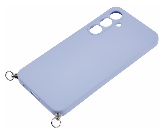 Samsung Galaxy S25 Hoesje met Koord en Camera Bescherming Back Cover Lichtpaars afbeelding 8