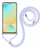 Samsung Galaxy S25 Hoesje met Koord en Camera Bescherming Back Cover Lichtpaars afbeelding 9