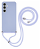 Samsung S25 Plus Hoesje met Koord en Camera Bescherming Back Cover Lichtpaars afbeelding 1