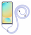 Samsung S25 Plus Hoesje met Koord en Camera Bescherming Back Cover Lichtpaars afbeelding 2