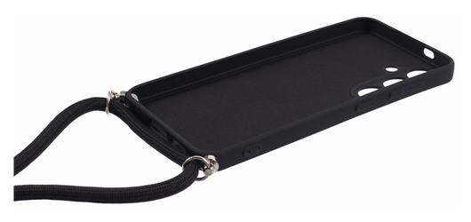 Samsung S24 Hoesje met Koord en Camera Bescherming Back Cover Zwart afbeelding 8
