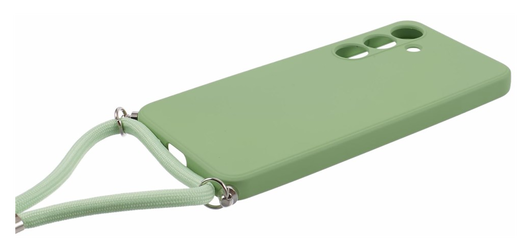 Samsung S24 Hoesje met Koord en Camera Bescherming Back Cover Matcha Groen afbeelding 7