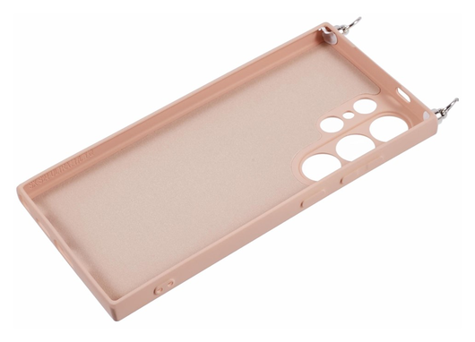 Samsung S24 Ultra Hoesje met Koord en Camera Bescherming Back Cover Roze afbeelding 7