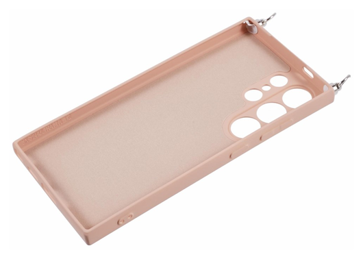 Samsung S24 Ultra Hoesje met Koord en Camera Bescherming Back Cover Roze afbeelding 9
