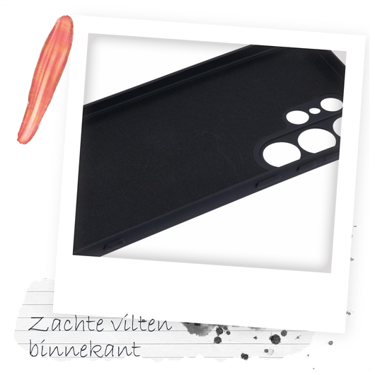 Samsung S24 Ultra Hoesje met Koord en Camera Bescherming Back Cover Zwart afbeelding 5