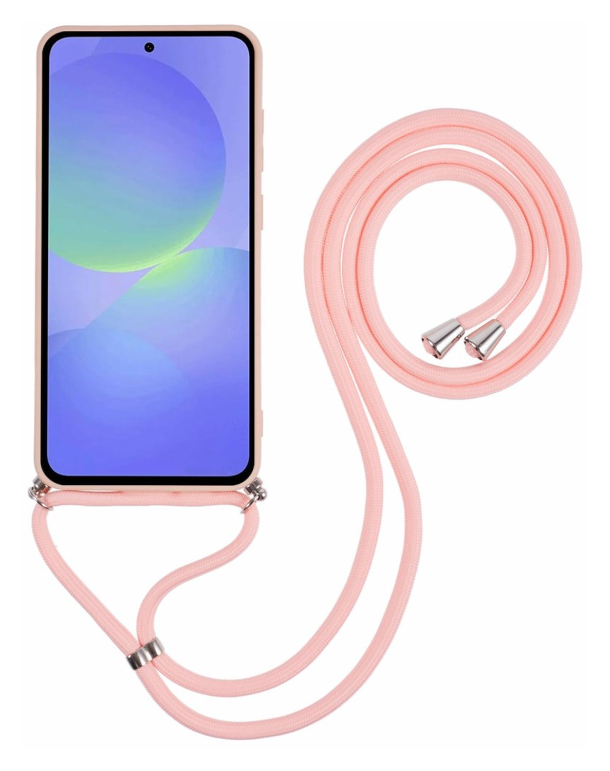 Samsung Galaxy A36 Hoesje met Koord en Camera Bescherming Back Cover Roze afbeelding 6